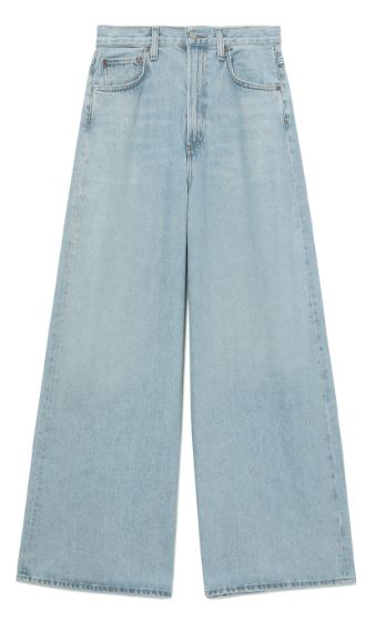 Wide Leg High Waist Jeans - Fo...